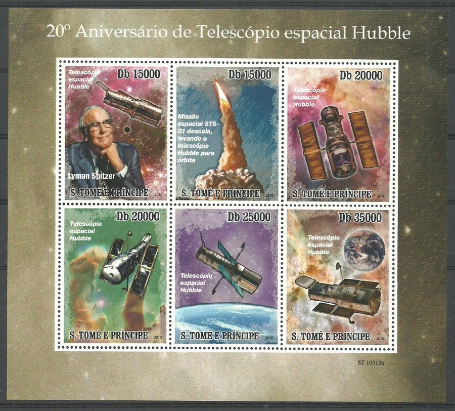Znaczek Wyspy Św. Tomasza i Książęca 2010 Mi ark 4536-4541 Czyste **