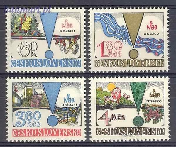 Znaczek Czechosłowacja 1979 Mi 2512-2515 Czyste **
