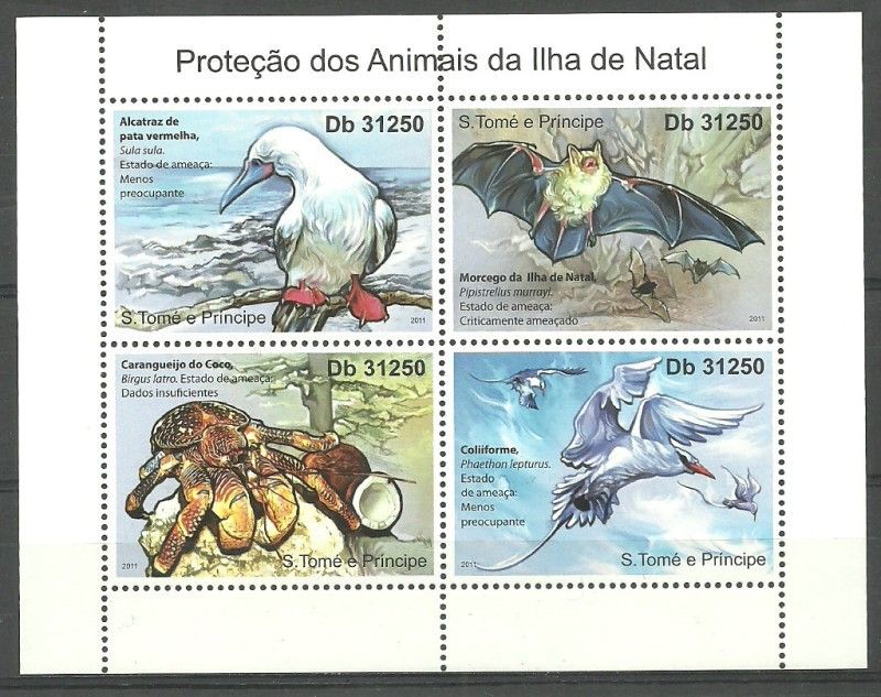 Znaczek Wyspy Św. Tomasza i Książęca 2011 Mi ark 4937-4940 Czyste **