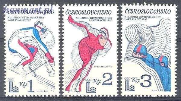 Znaczek Czechosłowacja 1980 Mi 2544-2546 Czyste **