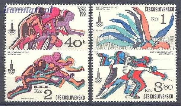 Znaczek Czechosłowacja 1980 Mi 2547-2550 Czyste **