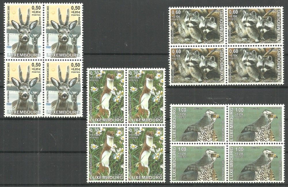 Znaczek Luksemburg 2003 Mi 1622-1625 Czyste **