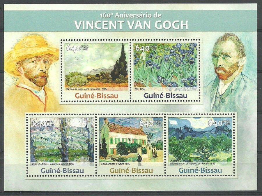 Znaczek Gwinea Bissau 2013 Mi ark 6602-6606 Czyste **