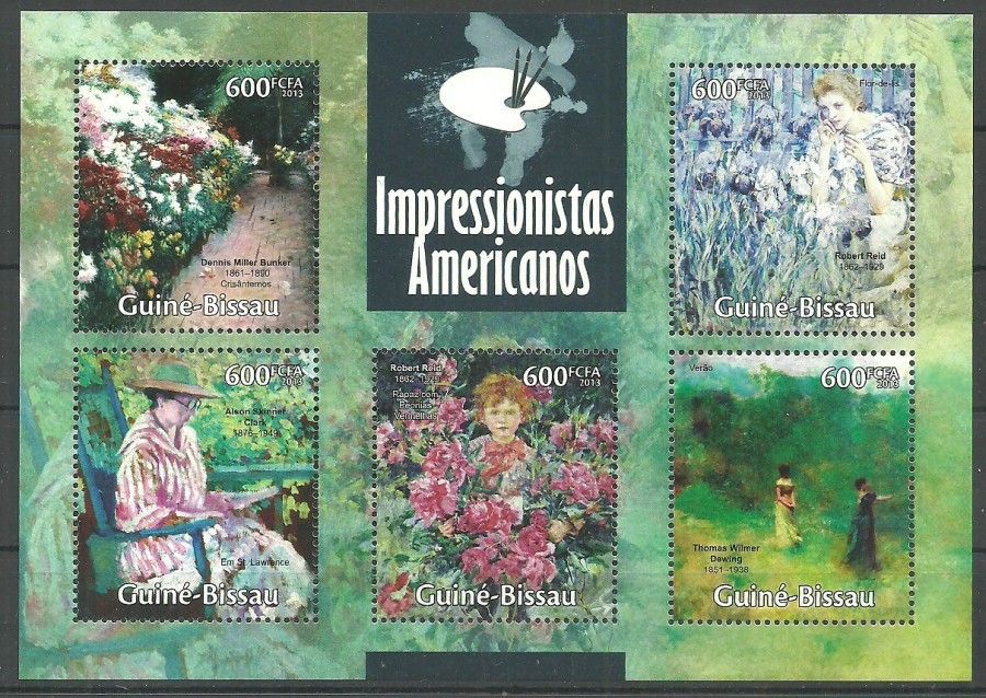 Znaczek Gwinea Bissau 2013 Mi ark 6700-6704 Czyste **