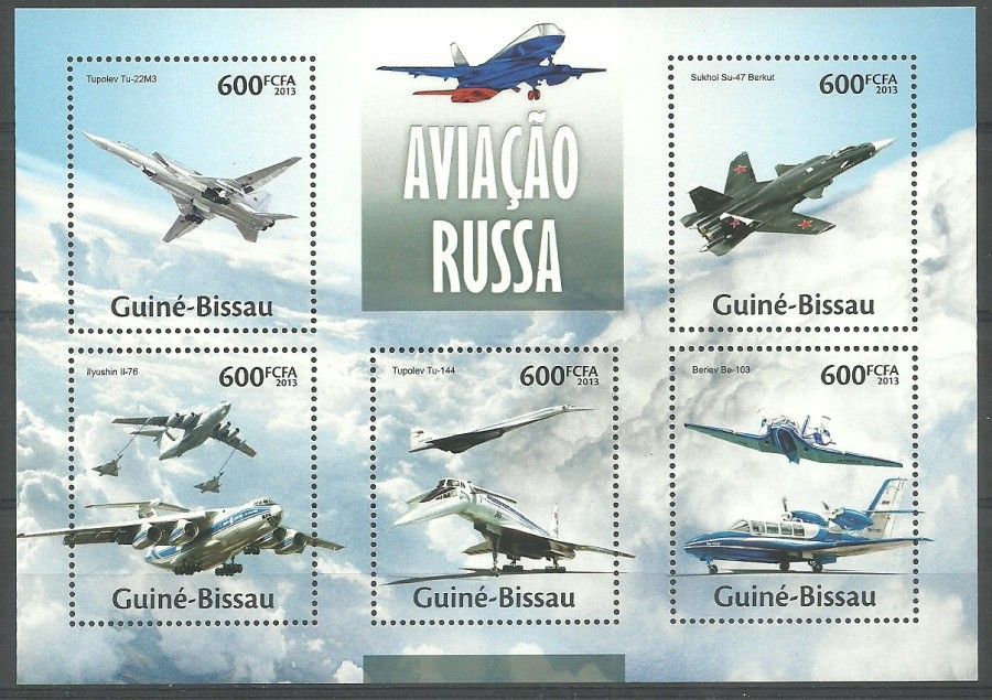 Znaczek Gwinea Bissau 2013 Mi ark 6724-6728 Czyste **