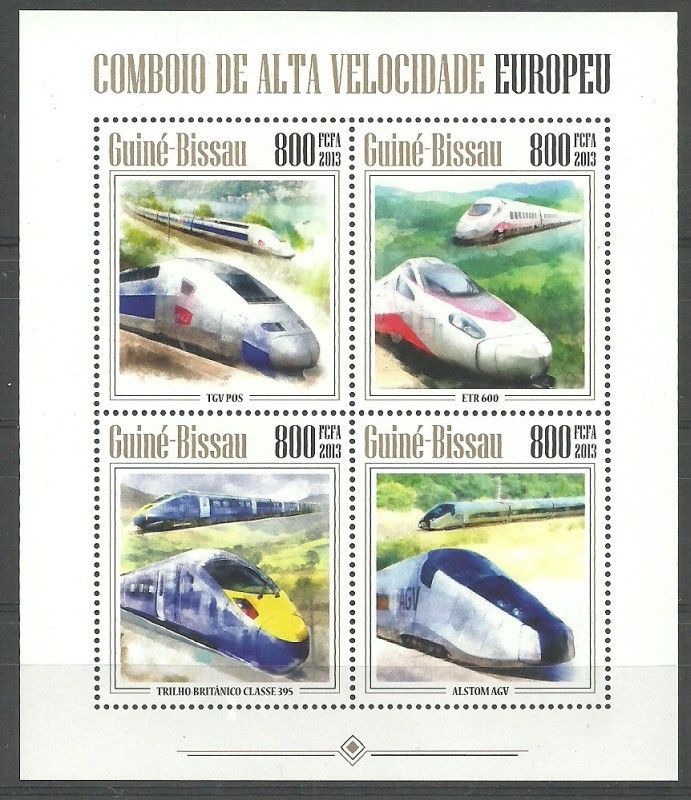 Znaczek Gwinea Bissau 2013 Mi ark 6803-6806 Czyste **
