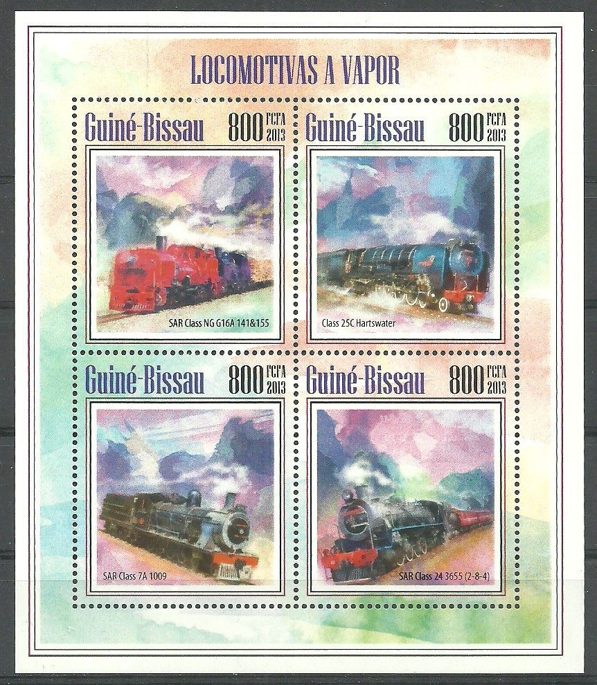 Znaczek Gwinea Bissau 2013 Mi ark 6971-6974 Czyste **