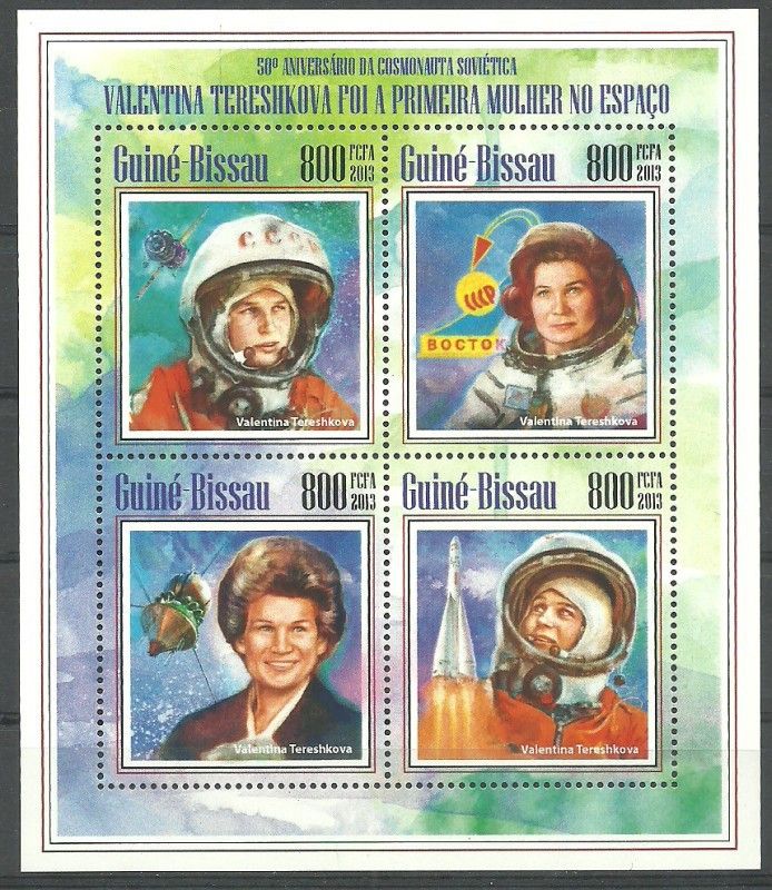 Znaczek Gwinea Bissau 2013 Mi ark 7011-7014 Czyste **