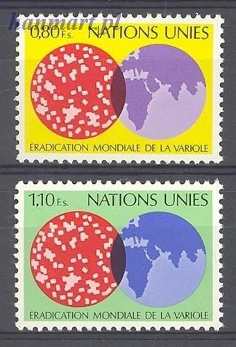 Znaczek Narody Zjednoczone Genewa 1978 Mi 73-74 Czyste **