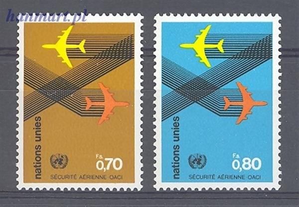 Znaczek Narody Zjednoczone Genewa 1978 Mi 76-77 Czyste **