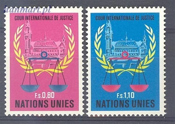 Znaczek Narody Zjednoczone Genewa 1979 Mi 86-87 Czyste **