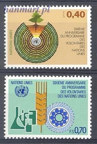 Znaczek Narody Zjednoczone Genewa 1981 Mi 101-102 Czyste **