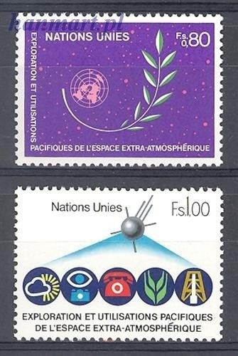 Znaczek Narody Zjednoczone Genewa 1982 Mi 107-108 Czyste **