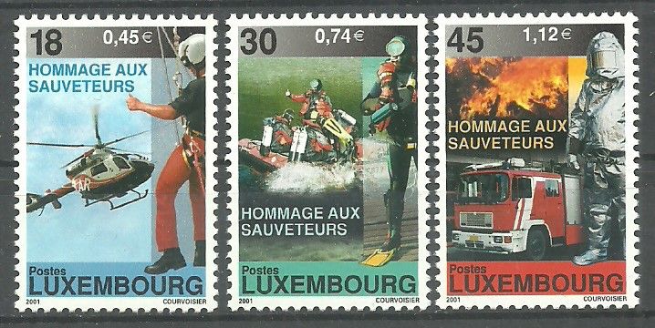 Znaczek Luksemburg 2001 Mi 1532-1534 Czyste **