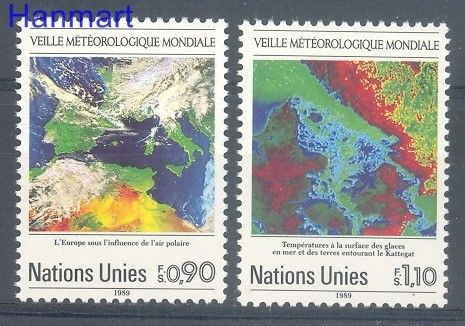 Znaczek Narody Zjednoczone Genewa 1989 Mi 176-177 Czyste **