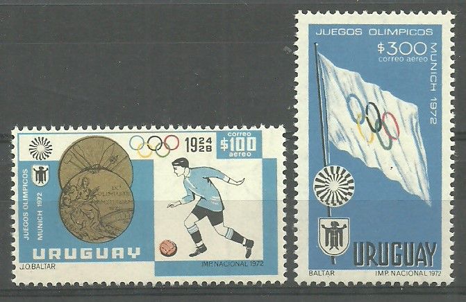 Znaczek Urugwaj 1972 Mi 1239-1240 Czyste **
