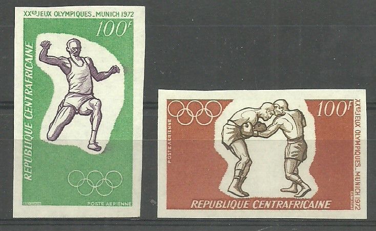 Znaczek Republika Środkowoafrykańska 1972 Mi 265-266B Czyste **