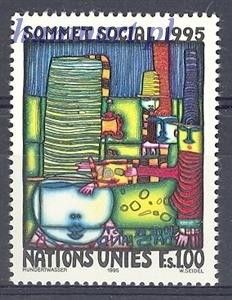 Znaczek Narody Zjednoczone Genewa 1995 Mi 262 Czyste **