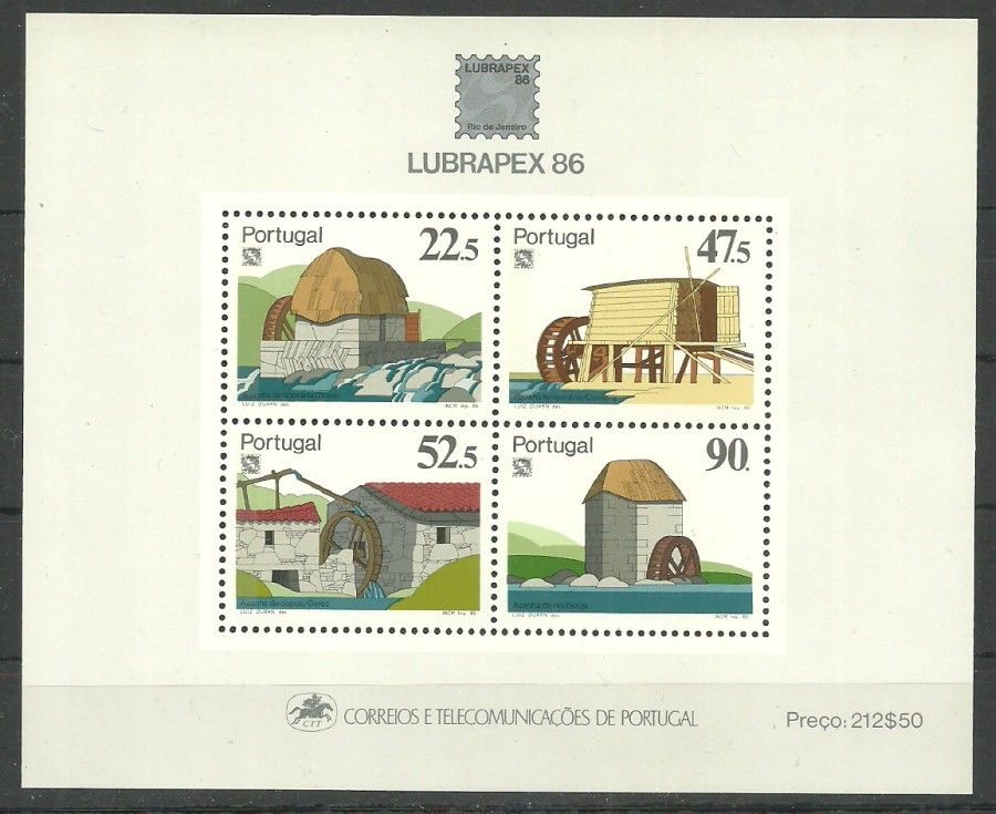 Znaczek Portugalia 1986 Mi bl 53 Czyste **