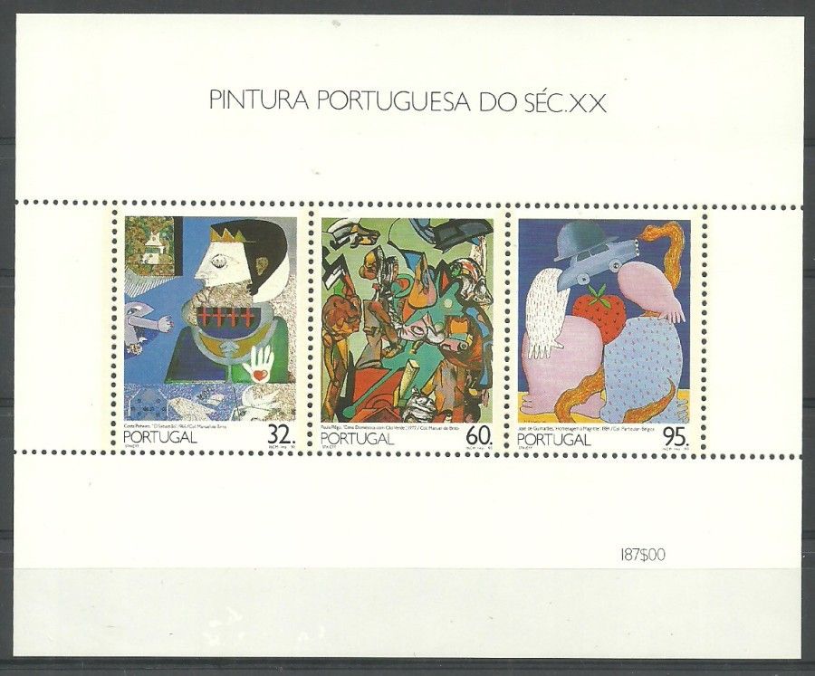 Znaczek Portugalia 1990 Mi bl 73 Czyste **