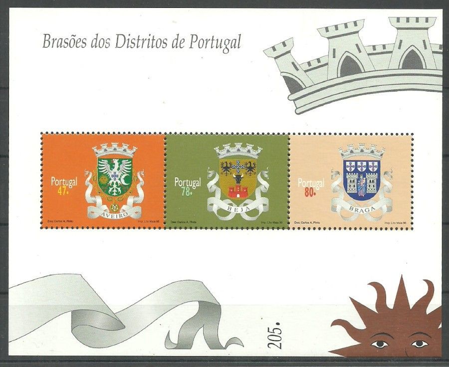 Znaczek Portugalia 1996 Mi bl 120 Czyste **