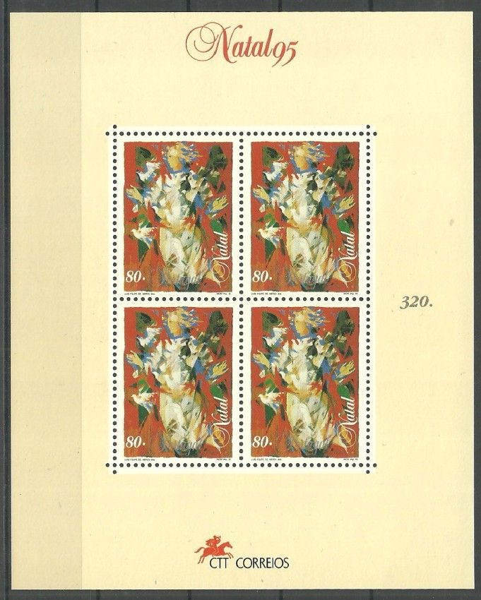 Znaczek Portugalia 1995 Mi bl 112I Czyste **