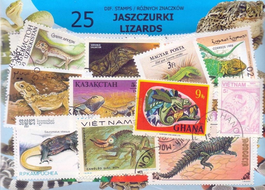Znaczek JASZCZURKI 25 znaczków