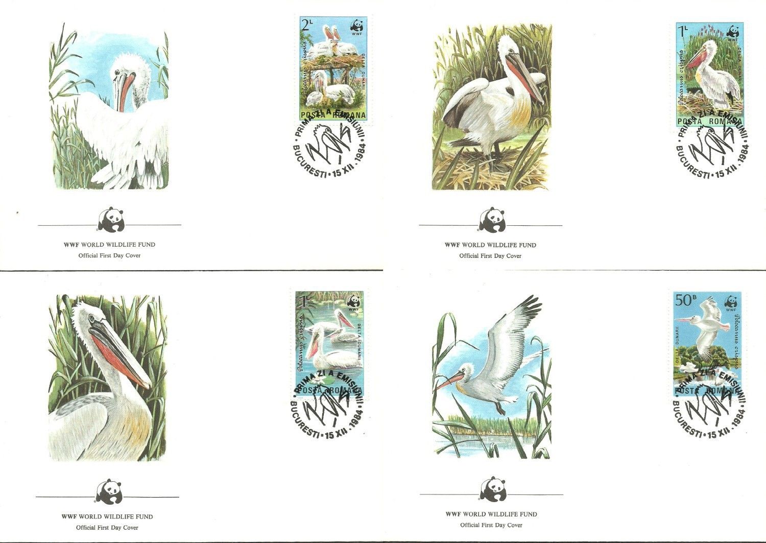 Znaczek Rumunia 1984 Mi 4104-4107 FDC