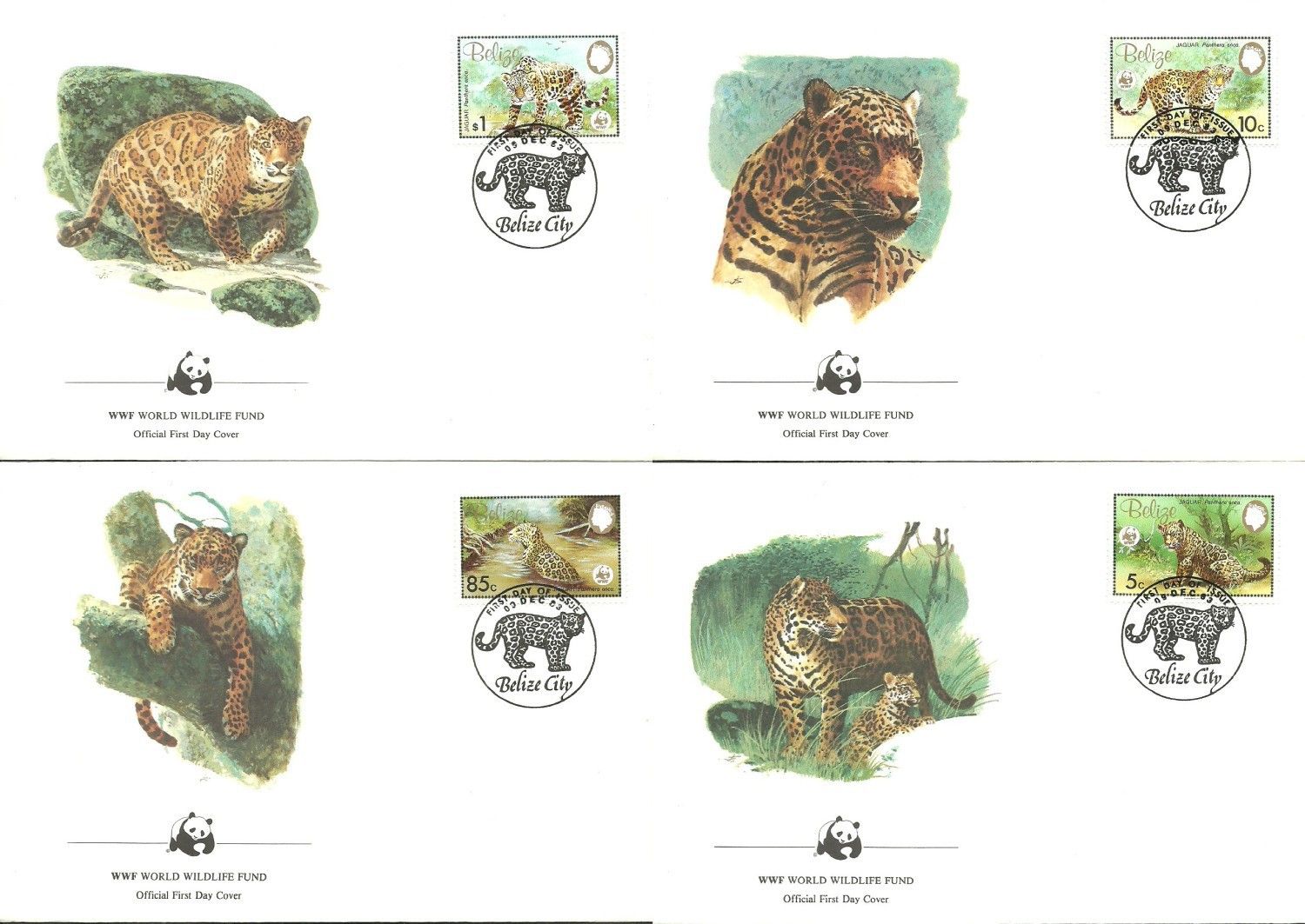Znaczek Belize 1983 Mi 719-722 FDC