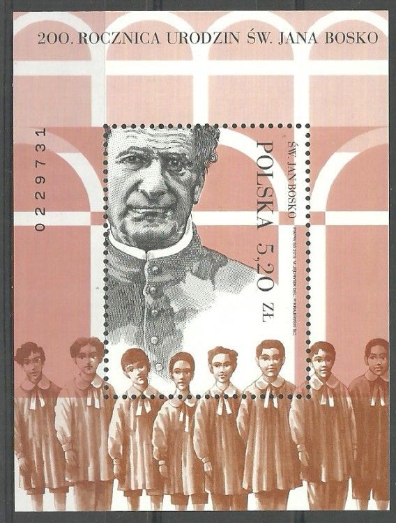 Znaczek Polska 2015 Mi bl 242 Fi bl 278 Czyste **