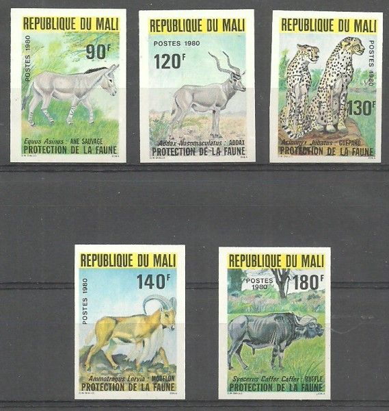 Znaczek Mali 1980 Mi 744-748B Czyste **