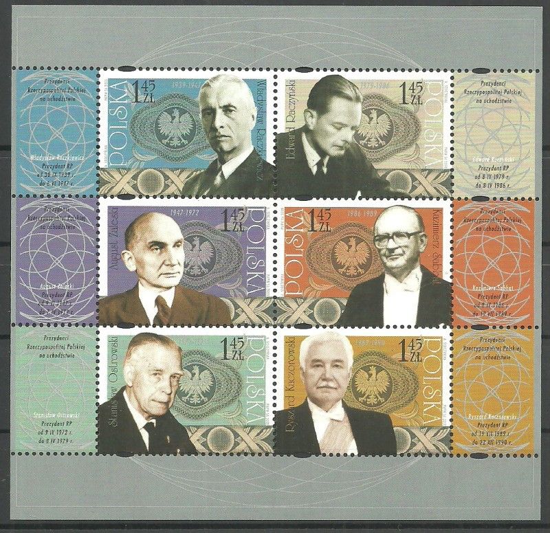 Znaczek Polska 2008 Mi bl 181 Fi bl 212 Czyste **