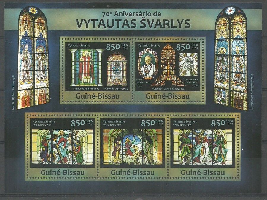 Znaczek Gwinea Bissau 2013 Mi ark 6638-6642 Czyste **