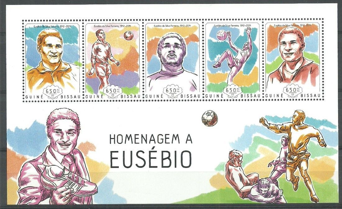 Znaczek Gwinea Bissau 2014 Mi ark 7081-7085 Czyste **