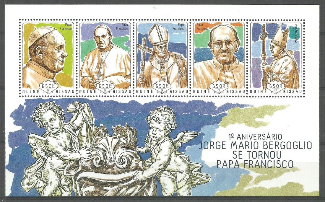 Znaczek Gwinea Bissau 2014 Mi ark 7158-7162 Czyste **