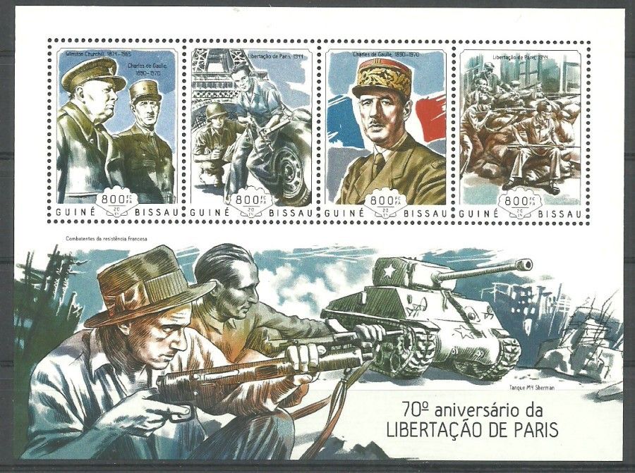 Znaczek Gwinea Bissau 2014 Mi ark 7286-7289 Czyste **
