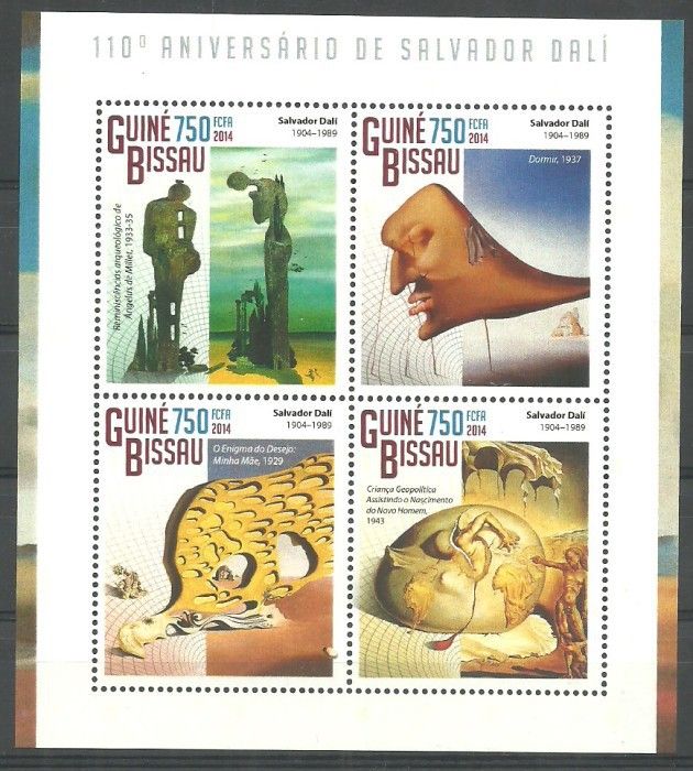 Znaczek Gwinea Bissau 2014 Mi ark 7466-7469 Czyste **