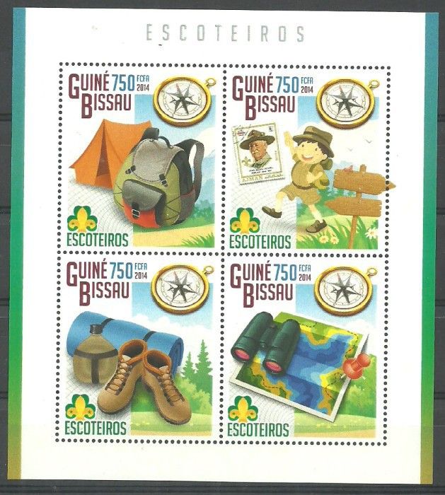 Znaczek Gwinea Bissau 2014 Mi ark 7470-7473 Czyste **