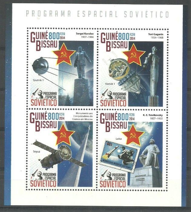 Znaczek Gwinea Bissau 2014 Mi ark 7487-7490 Czyste **