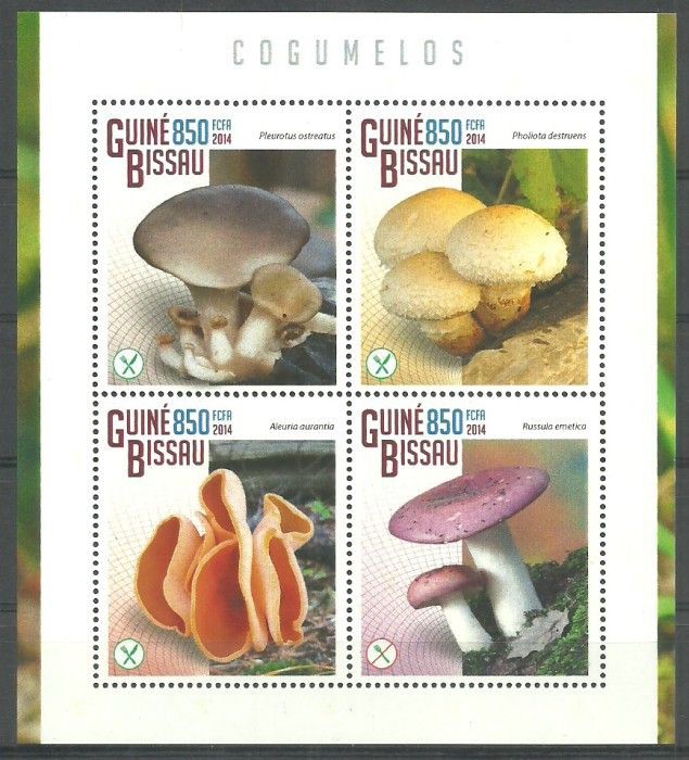 Znaczek Gwinea Bissau 2014 Mi ark 7518-7521 Czyste **