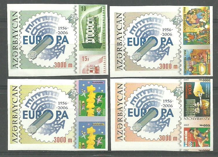 Znaczek Azerbejdżan 2005 Mi 620-623B Czyste **