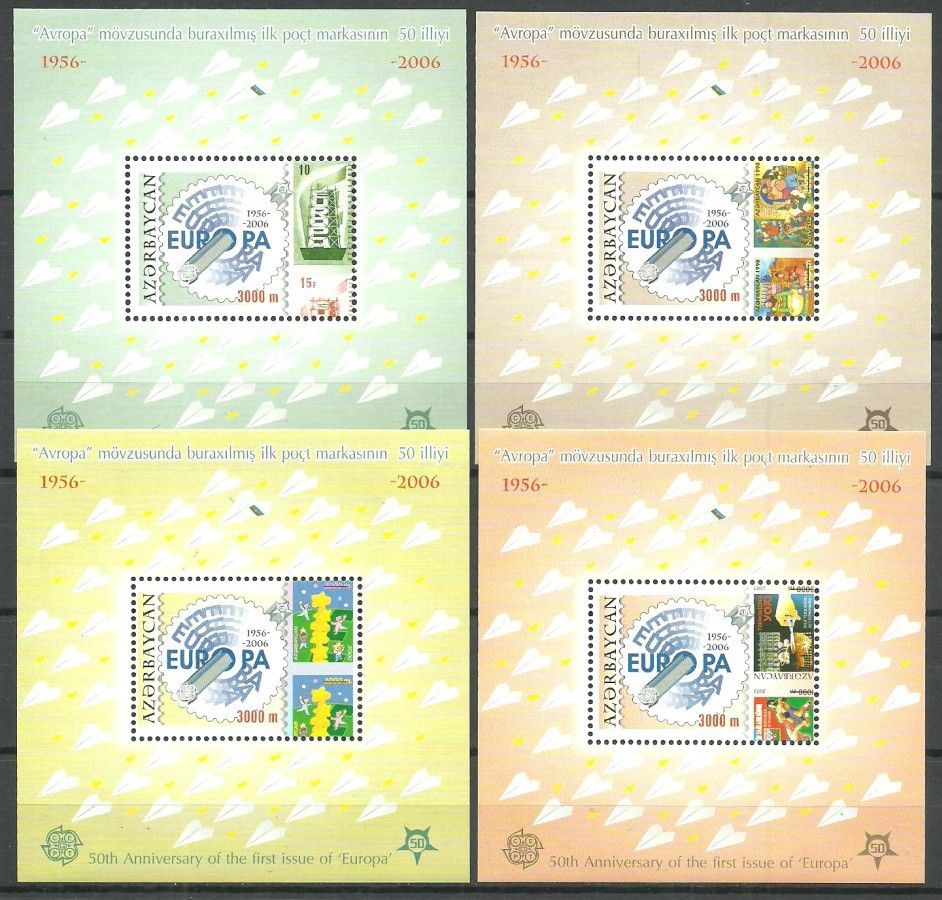 Znaczek Azerbejdżan 2005 Mi bl 64-67 Czyste **
