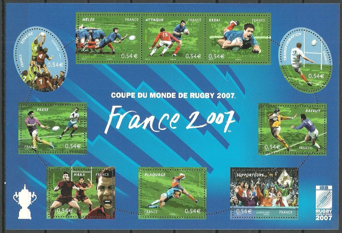 Znaczek Francja 2007 Mi ark 4277-4286 Czyste **