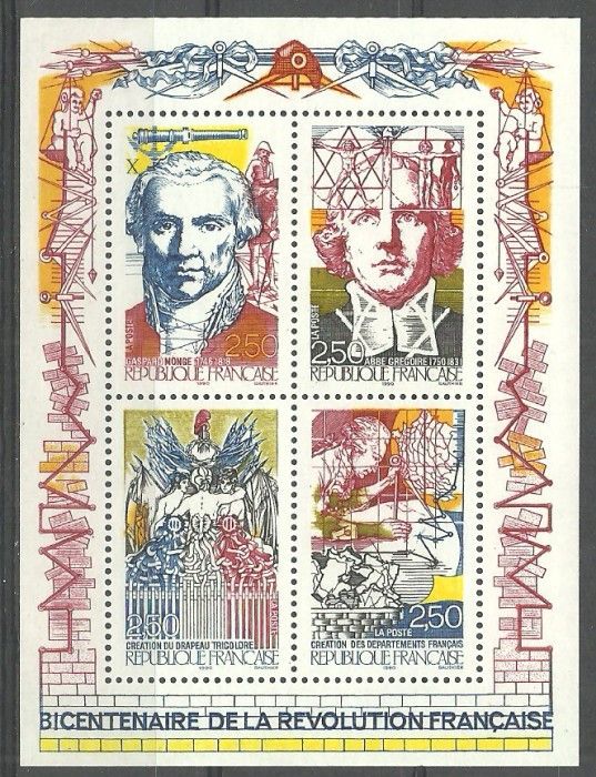 Znaczek Francja 1990 Mi bl 10 Czyste **