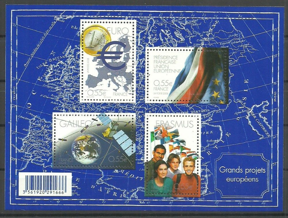 Znaczek Francja 2008 Mi bl 95 Czyste **