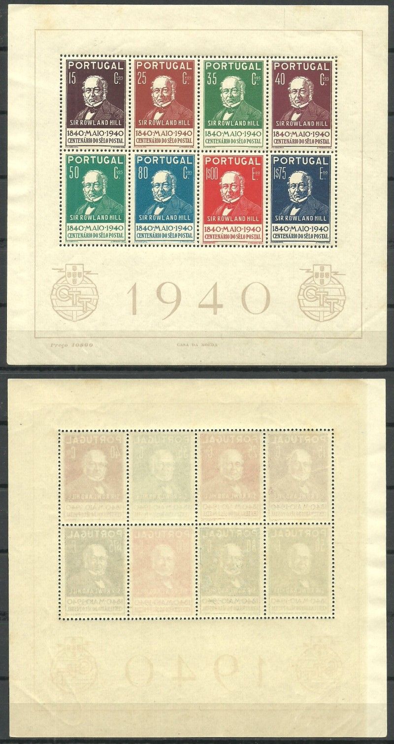 Znaczek Portugalia 1940 Mi bl 3 Czyste **