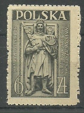 Znaczek Polska 1946 Mi 442 Fi 409 Czyste **