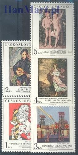 Znaczek Czechosłowacja 1986 Mi 2889-2893 Czyste **