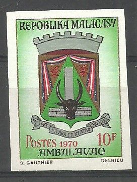 Znaczek Madagaskar 1970 Mi 610B Czyste **