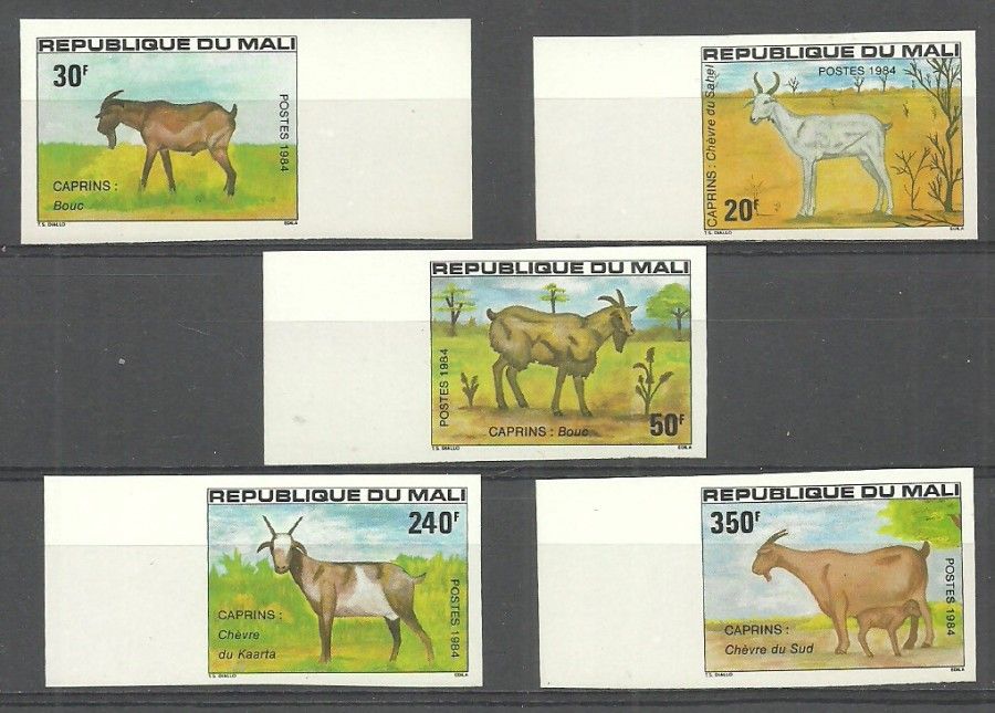 Znaczek Mali 1984 Mi 983-987B Czyste **